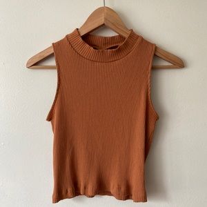 Uniqlo Ribbed Tank Turtleneck